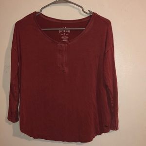 American Eagle Soft and Sexy three quarter sleeve